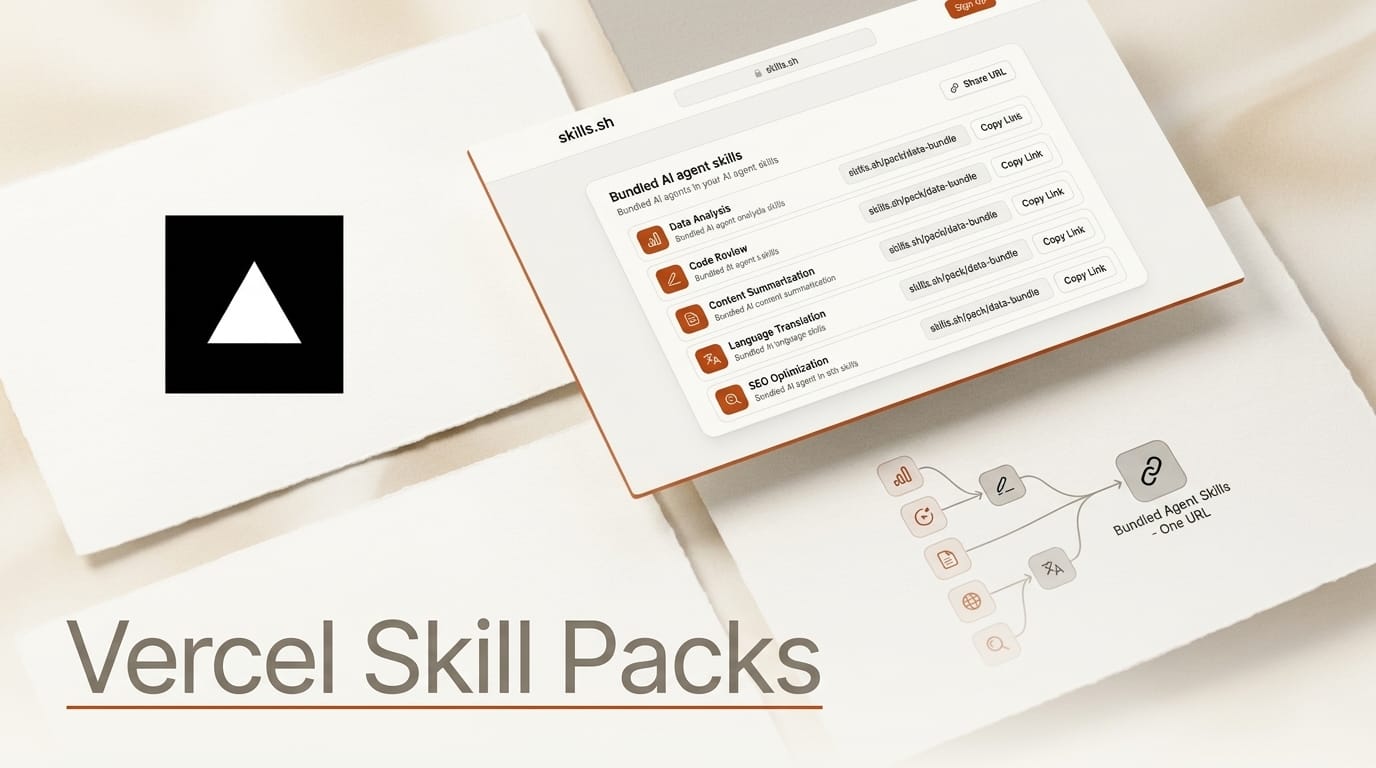 Vercel Skill Packs Bundle Agent Skills to Share