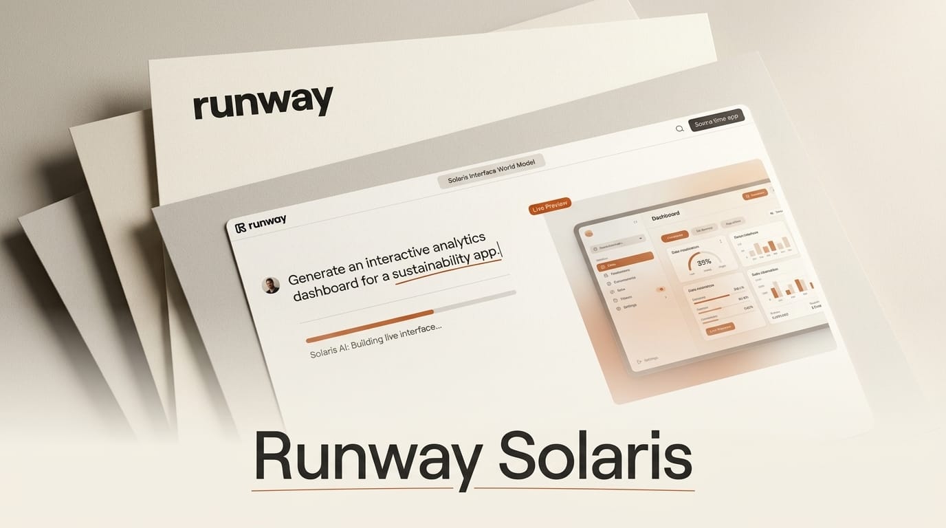 Runway Solaris: Interface World Models for Creators