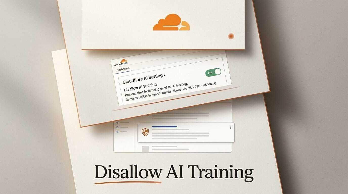 Cloudflare Disallow AI Training: What It Blocks