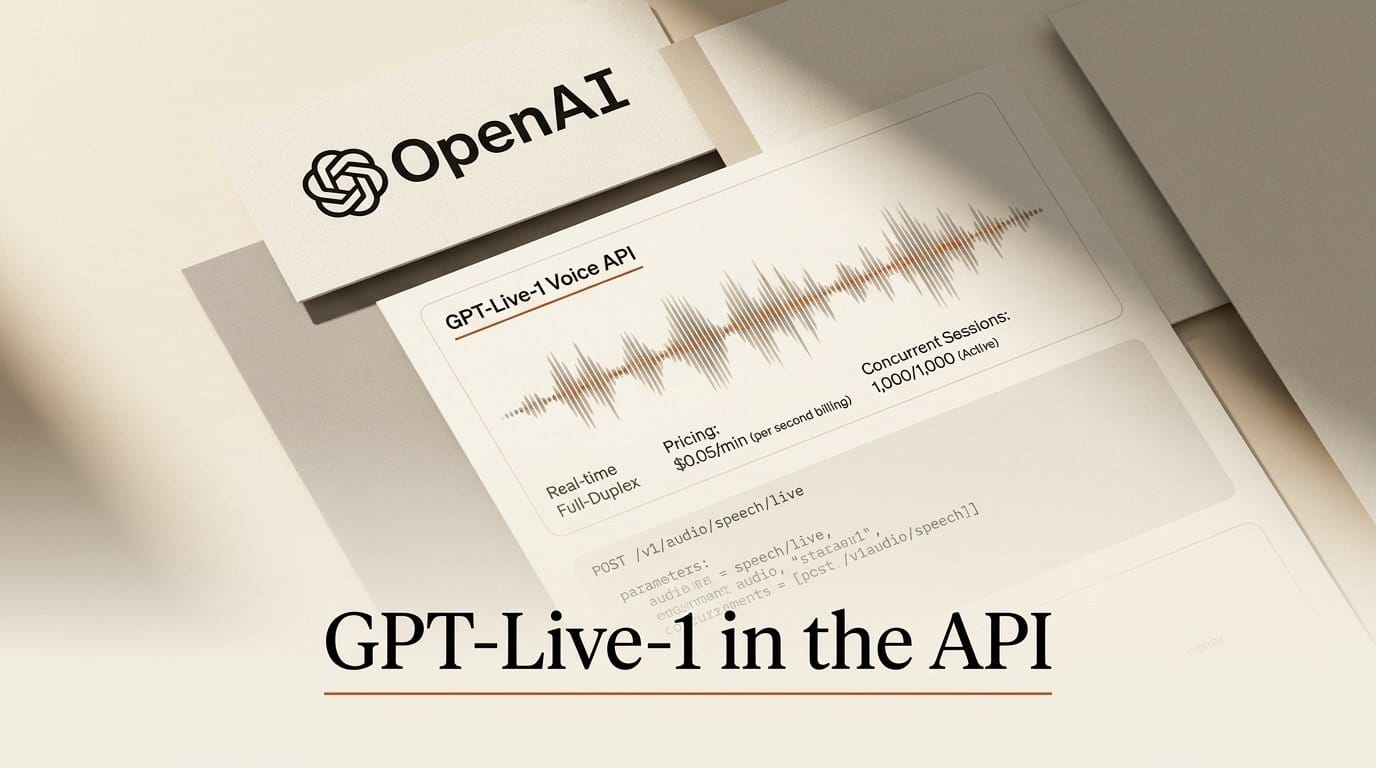 GPT-Live-1 API: Voice Agents Now Bill by the Minute