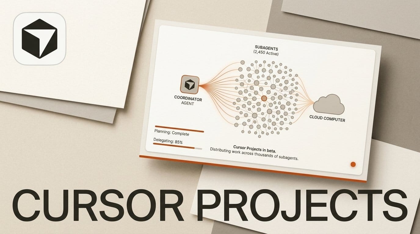 Cursor Projects Puts a Manager Agent Over Your Agents