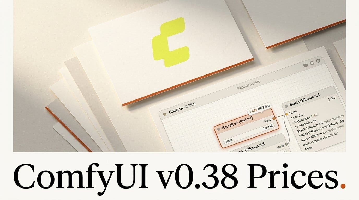ComfyUI v0.38: New Nodes, and Recraft Costs 43% More