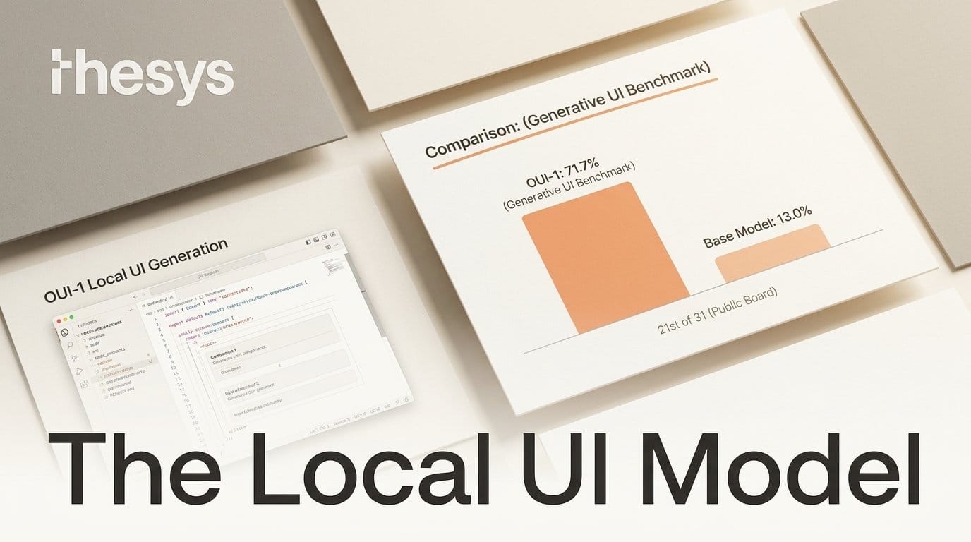 OUI-1: The First Open Model Built for Generative UI