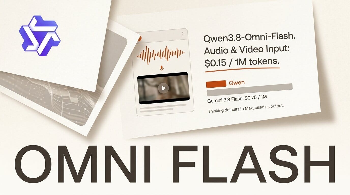 Qwen3.8-Omni-Flash Reads Video at a Fifth of Gemini