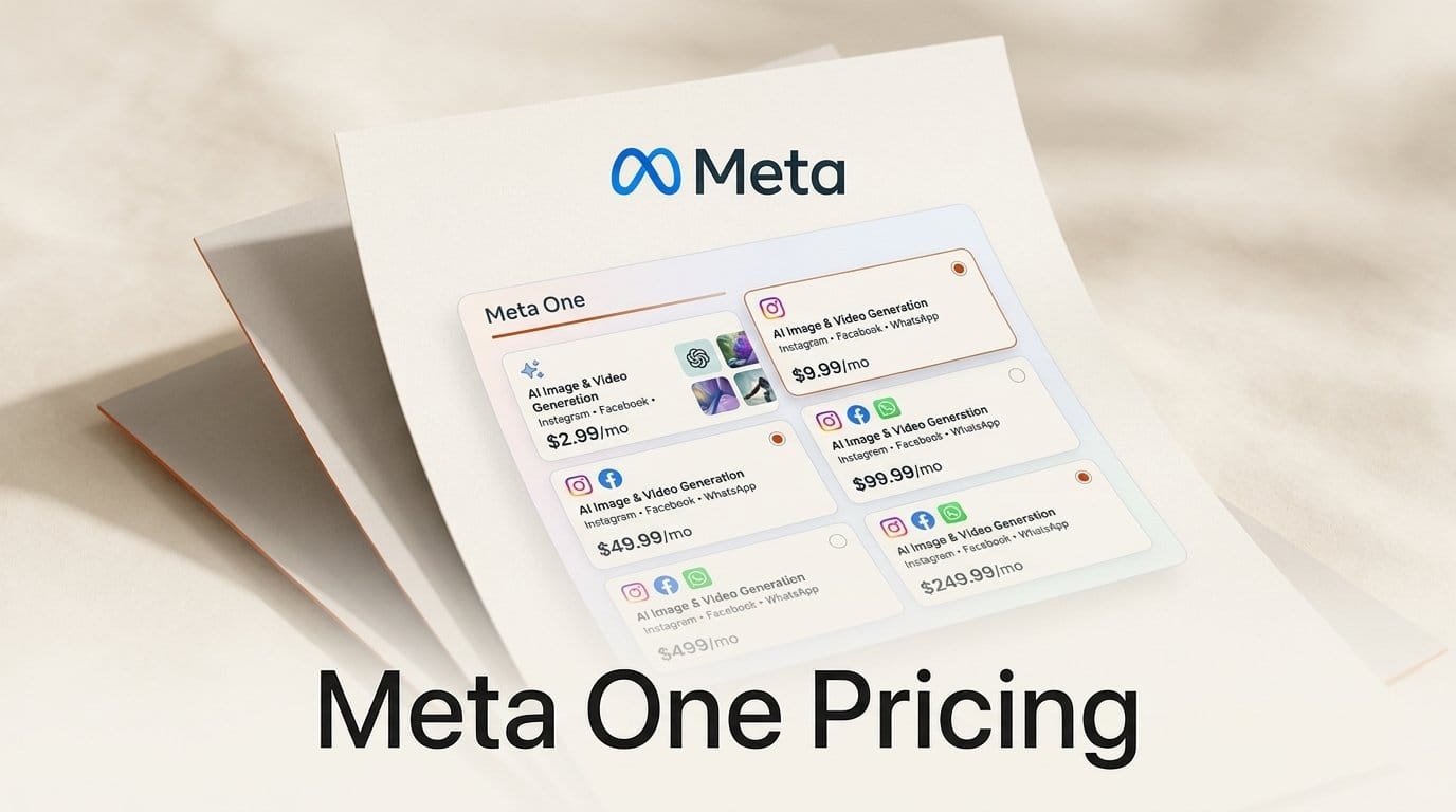 Meta One Pricing: 8 Tiers, No Disclosed AI Limits