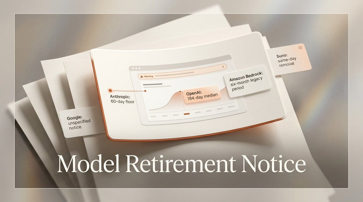 AI Model Retirement: How Much Notice You Actually Get