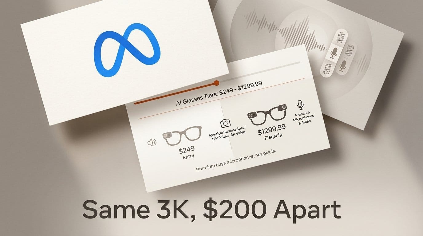 Meta's $449 Glasses Shoot the Same 3K as the $249 Pair