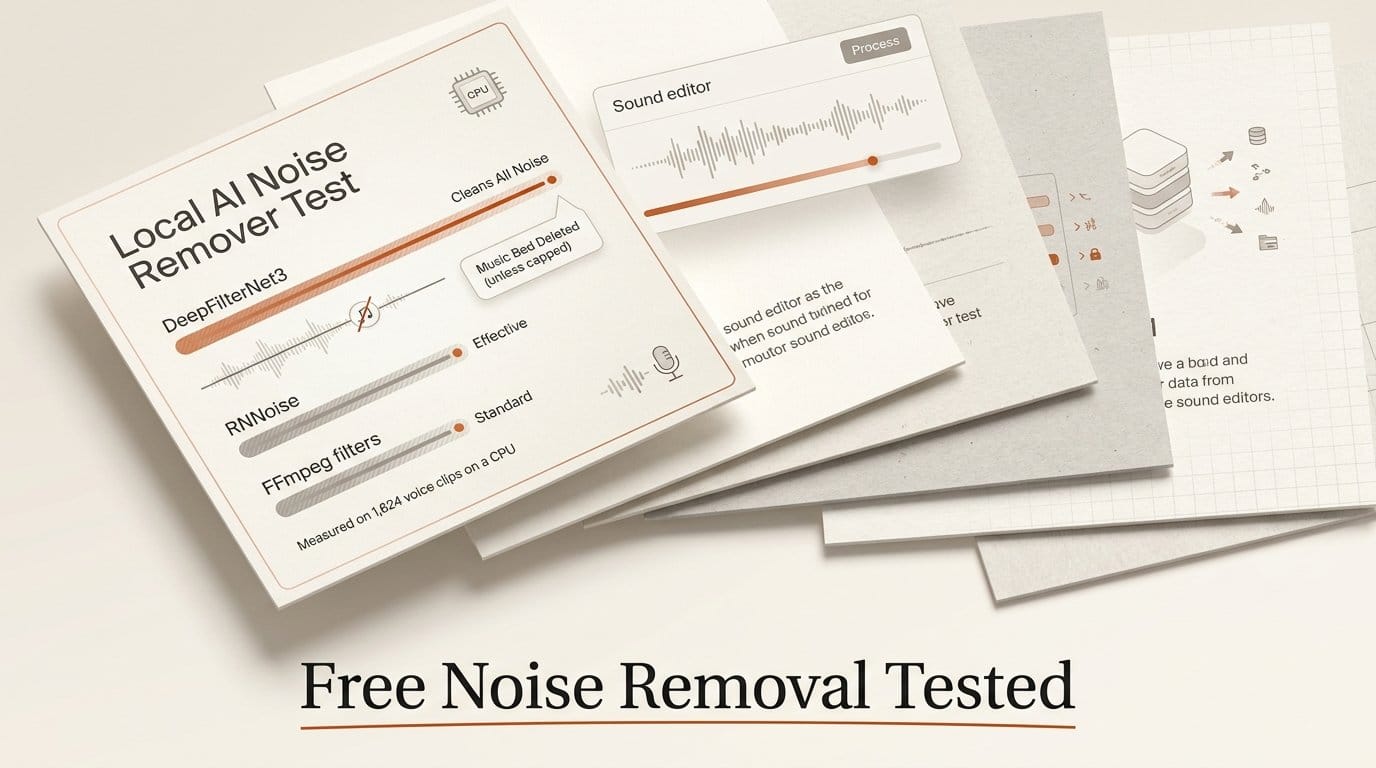 DeepFilterNet vs RNNoise vs FFmpeg 2026: 9 Tests