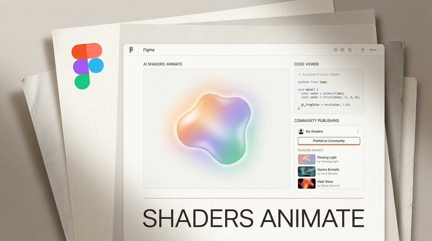 Figma AI Shaders Now Animate and Export to Code