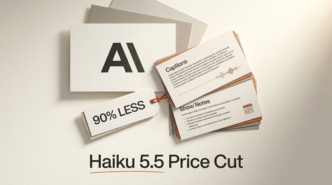 Claude Haiku 5.5: What a 90% Price Cut Buys Creators