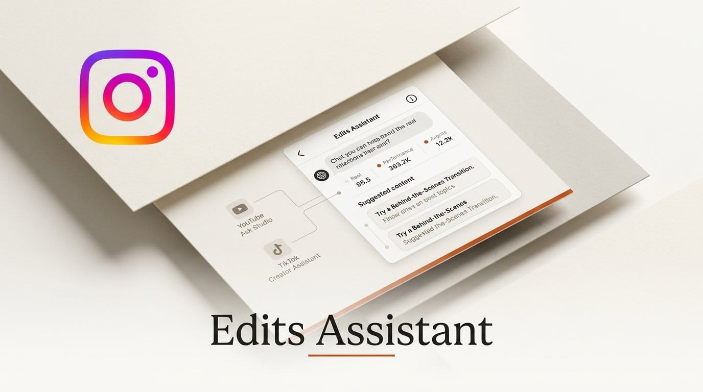 Instagram Edits Assistant vs YouTube and TikTok AI Coaches