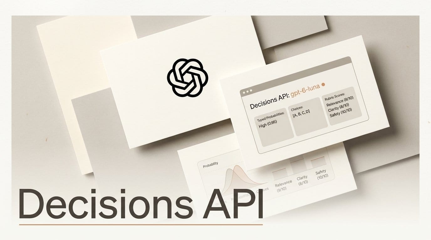 OpenAI Decisions API Is Public: $0.10, No Output Fee