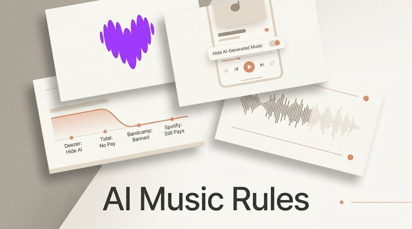 AI Music Streaming Rules: Who Pays, Hides or Bans It