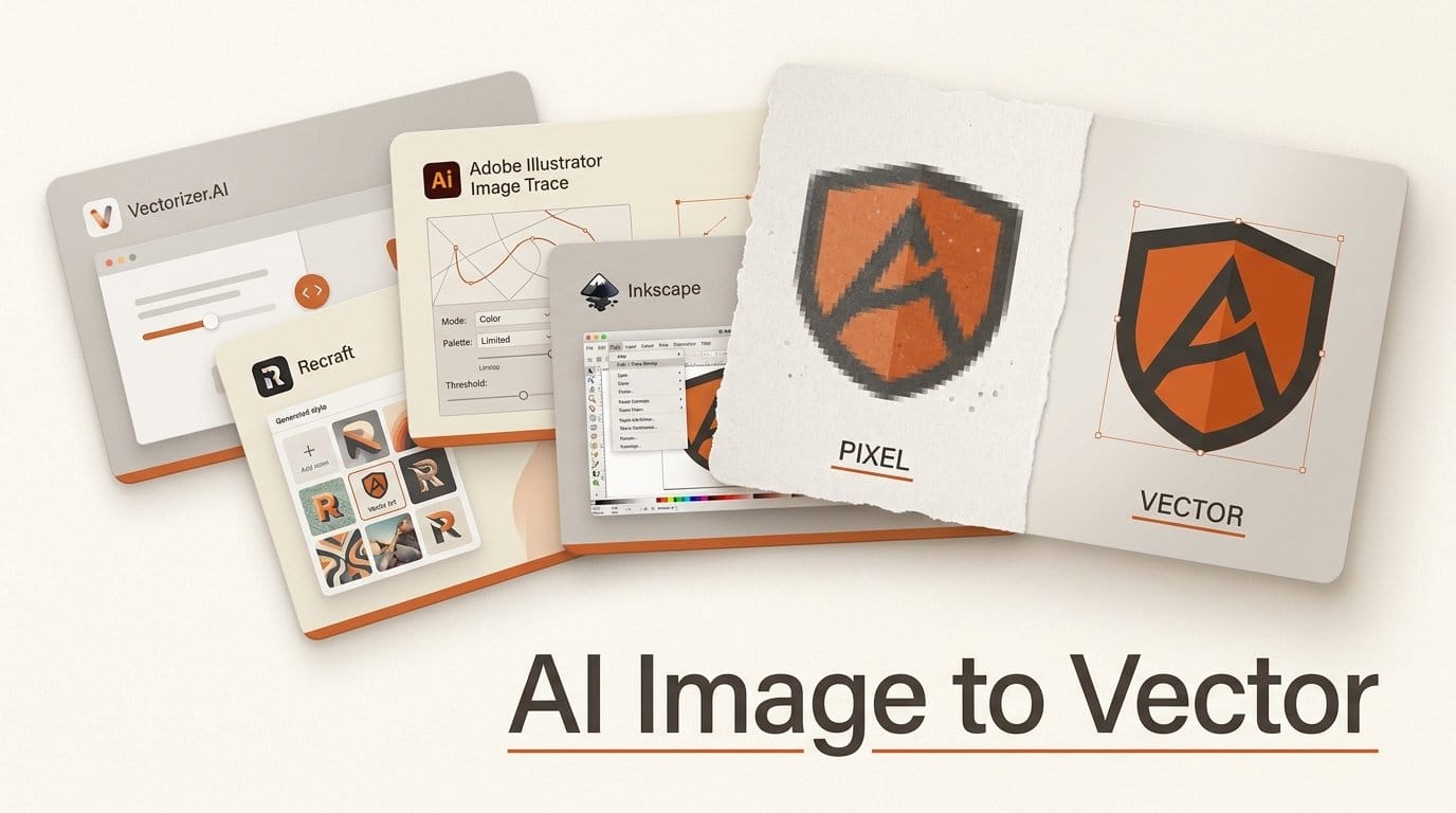 Vectorizer.AI vs Recraft vs Illustrator vs Inkscape 2026