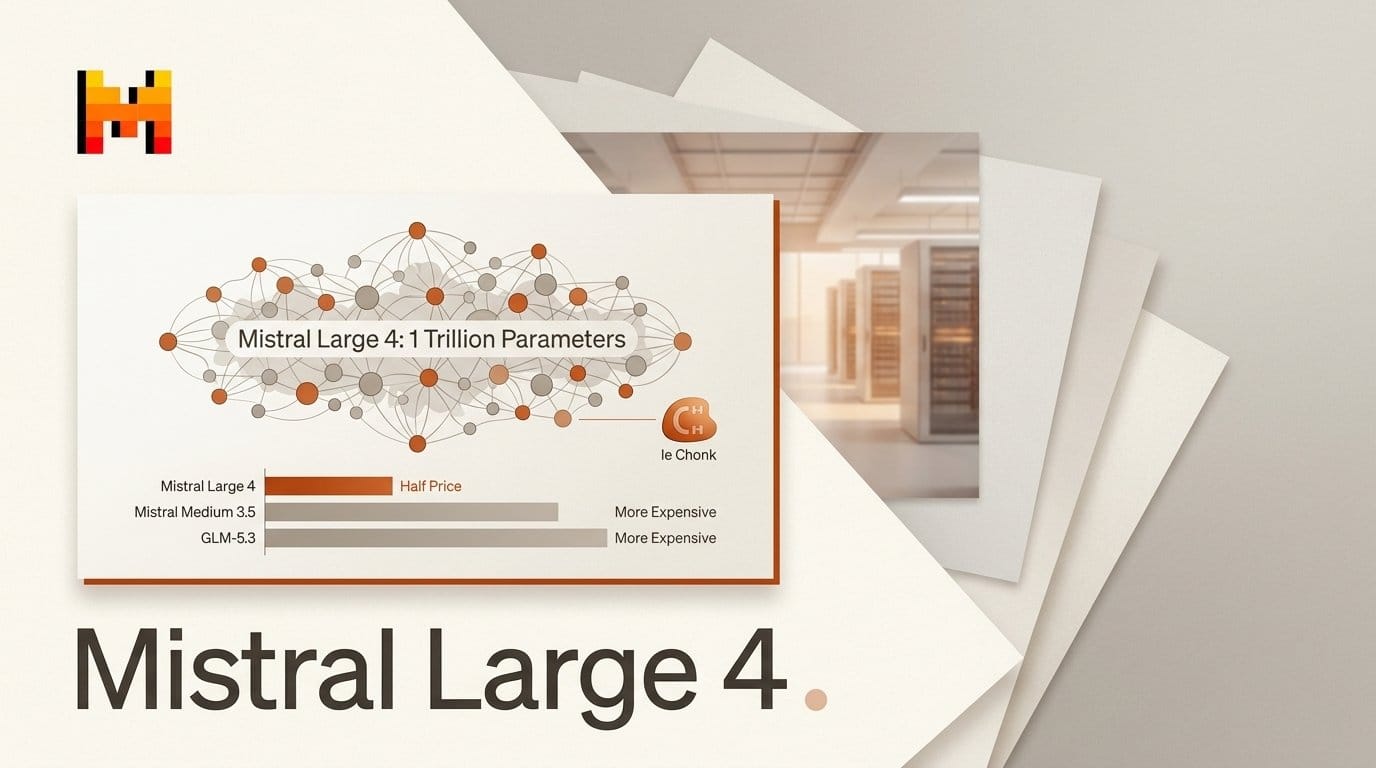 Mistral Large 4 Costs Less Than Mistral's Medium Model