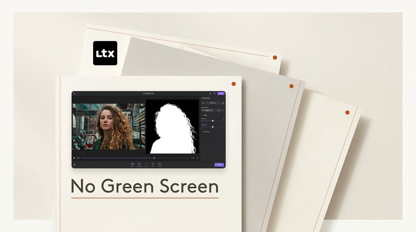 LTX Alpha Gen: Free AI Mattes Without a Green Screen