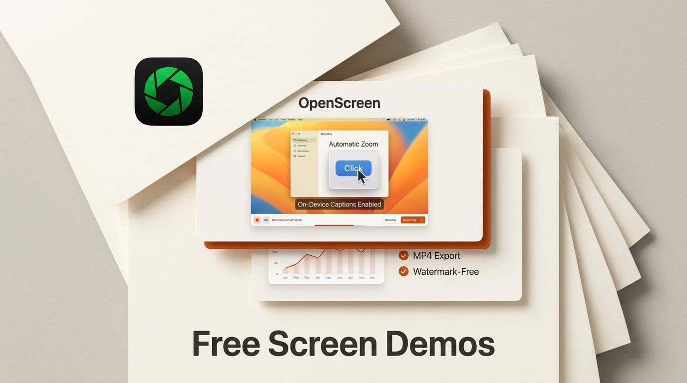 How to Make a Screen Demo Video Free With OpenScreen
