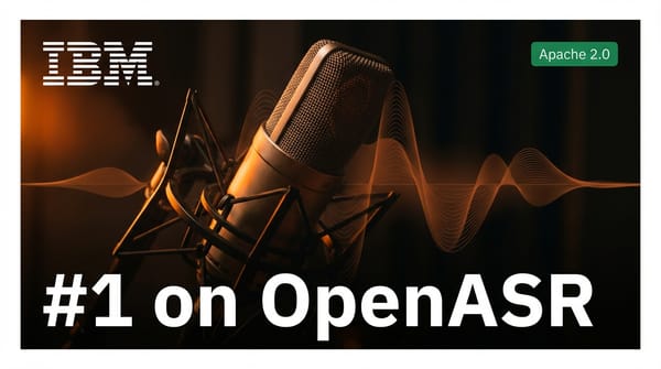 IBM Granite 4.0 Speech Tops OpenASR Leaderboard