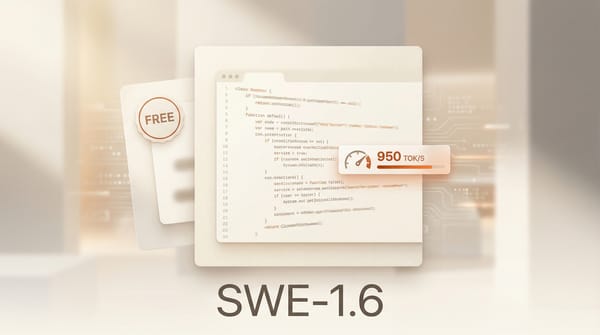Cognition SWE-1.6 Ships Free Coding Agent at 950 Tokens/Sec