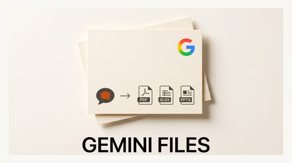 Gemini Generates PDFs, Excel, Slides Direct From Chat