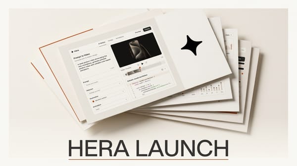 Hera Launch: AI Product Videos From a Single Prompt