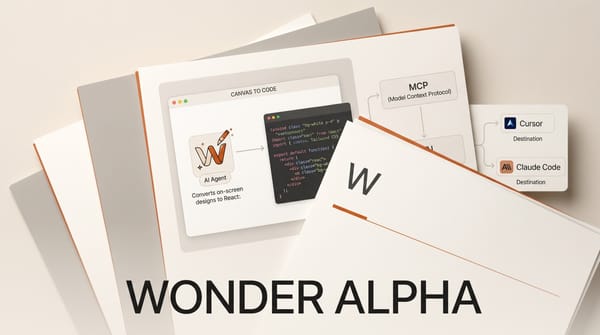 Wonder Public Alpha: AI Design Agent Goes Canvas-to-Code