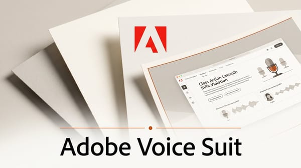 Adobe Sued Over AI Voice Training Under Illinois Privacy Law