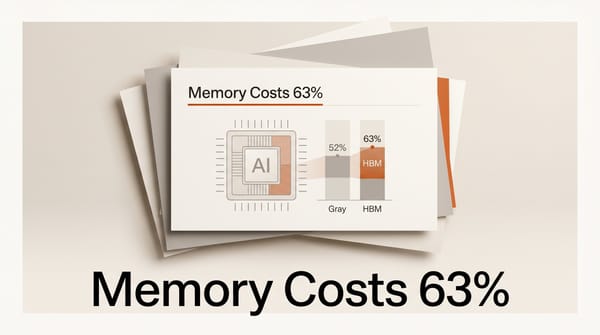 Why AI Tool Prices Won't Drop: Memory Now 63% of Chip Costs