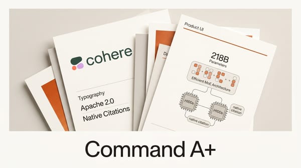 Cohere Command A+ Opens 218B Apache 2.0 Frontier Model