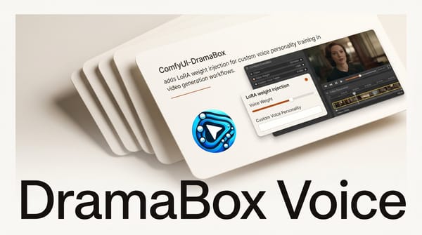 ComfyUI-DramaBox Adds LoRA Support for Custom Voice Training