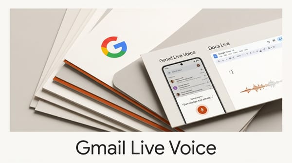 Gmail Live and Docs Live Bring Voice to Workspace
