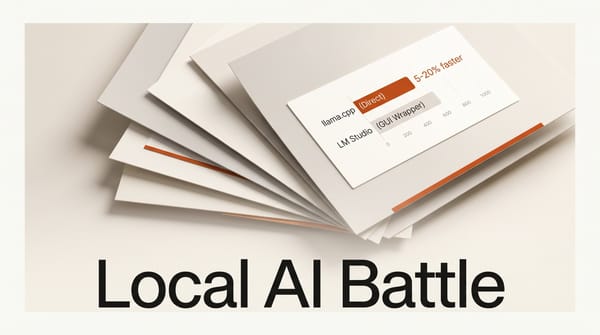 llama.cpp vs LM Studio: Local AI Without the Overhead