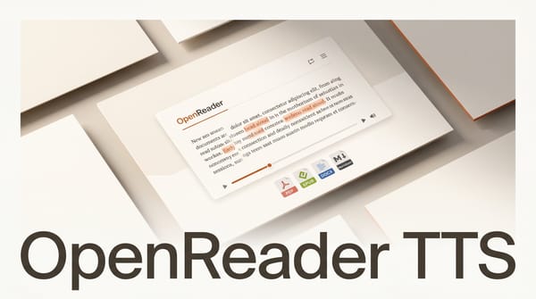OpenReader v3: Self-Hosted TTS for PDF, EPUB, DOCX