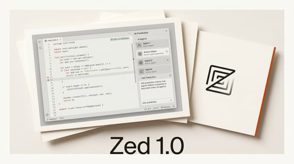 Zed 1.0 Lands With Multi-Agent Coding and Edit Prediction