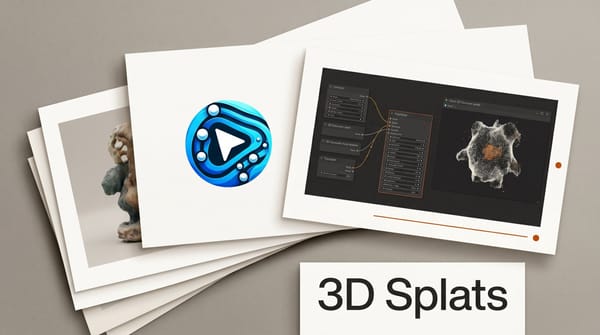 ComfyUI Gets Native 3D Gaussian Splats with TripoSplat