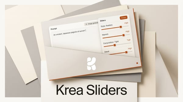 Krea Generative Sliders: Tune AI Images Live