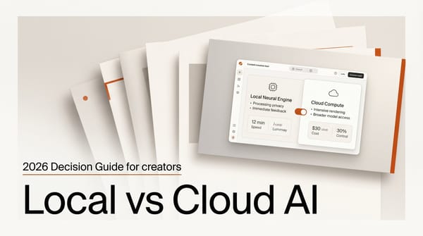 Local AI vs Cloud AI for Creators: 2026 Decision Guide