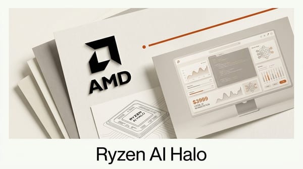 AMD Ryzen AI Halo: $3,999 Local AI Workstation