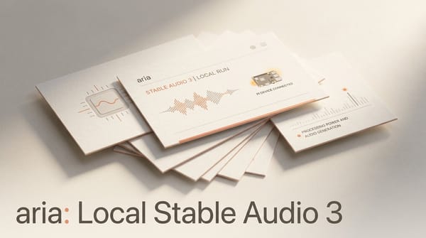Run Stable Audio 3 Locally on a Raspberry Pi With aria