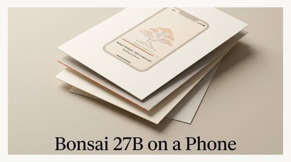 Bonsai 27B Runs a 27B AI Model on Your Phone