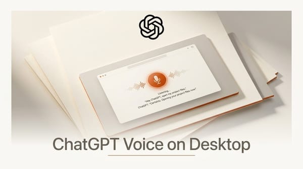 ChatGPT Voice on Desktop: Hands-Free Agent Control