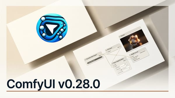 ComfyUI v0.28.0 Adds 3D and Splat Export