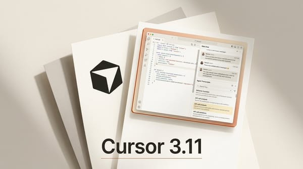 Cursor 3.11: Side Chats and Agent Transcript Search