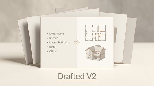 Drafted V2 Generates AI Home Plans in 2D and 3D