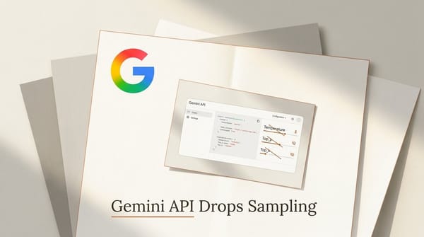 Gemini API Drops temperature, top_p, top_k Controls