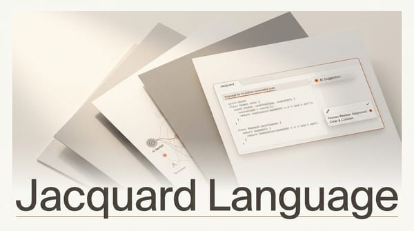 Jacquard: A Language for AI-Written Code