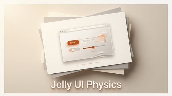 Jelly UI: Soft-Body Physics for HTML Form Controls