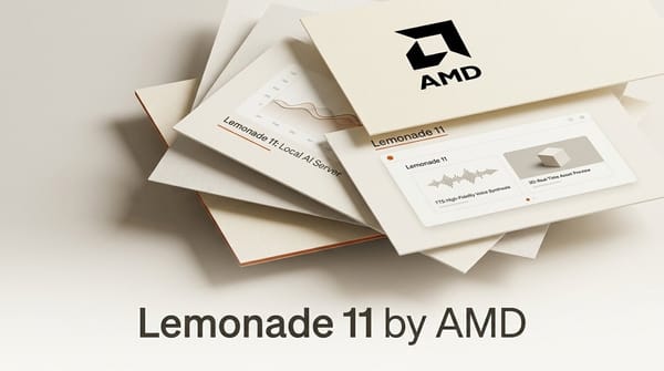Lemonade 11.0: AMD's Local AI Server Adds TTS and 3D