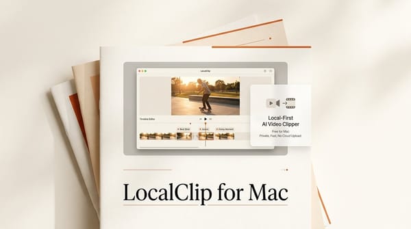 LocalClip: Free Local-First AI Video Clipper for Mac