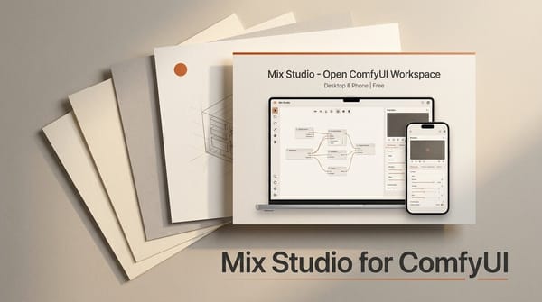 Mix Studio: A Free ComfyUI Workspace for Desktop and Phone